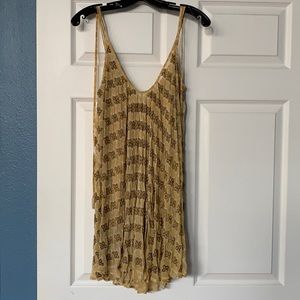 Tracey Reese beaded gold dress
